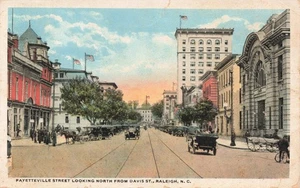 Raleigh N.C. Postkarte Fayetteville Street 1922 K671 - Bild 1 von 2