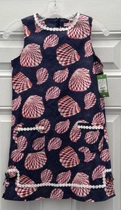 NWT Size 12 Lilly Pulitzer Girls' Shift Dress Bright Navy Great Escape - Picture 1 of 3