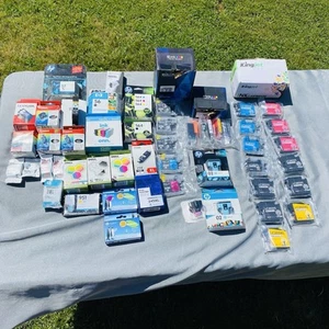Huge Ink Cartridge Lot HP Canon Dell Brother OEM & Compatible New Sealed - Picture 1 of 8