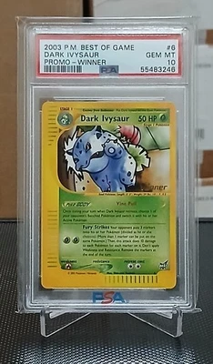 PSA 10 Dark Ivysaur Best Of Game Winner Stamp Promo Pokemon 2003 Mint - Image 1 of 2
