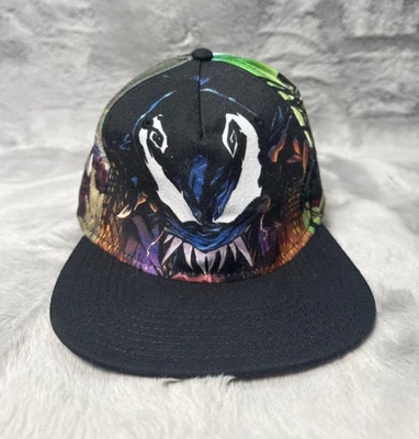 Venom Hat Cap Black Snap Back Marvel All Over Print Comics Comic Book Cartoon - Image 1 of 4