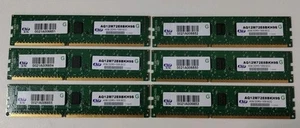 6x ATP 4GB DDR3-1333 ECC AQ12M72E8BKH9S - Bild 1 von 3