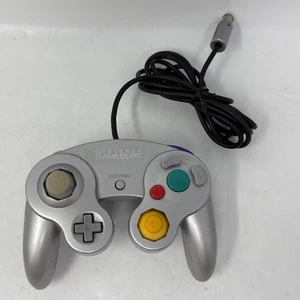 Official Nintendo Gamecube Controller Silver DOL-003 Authentic Tested Cleaned - Picture 1 of 10