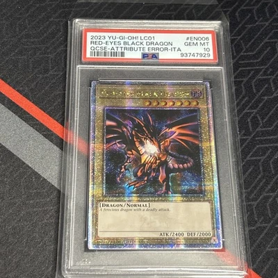PSA 10 Red Eyes Black Dragon 25th Quarter Century Secret Rare LC01-EN006 Yugioh - Image 1 of 4