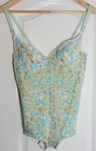 BERLEI Gay Slant Vintage Floral Corselett Full Body Girdle Size 38B - Boxed - Bild 1 von 7