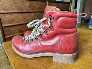 Botas TAOS Alpinas Rojas Botines con Cordones Senderismo Para Mujer Talla 38 EE. UU. 7-7,5 - Imagen 1 de 7