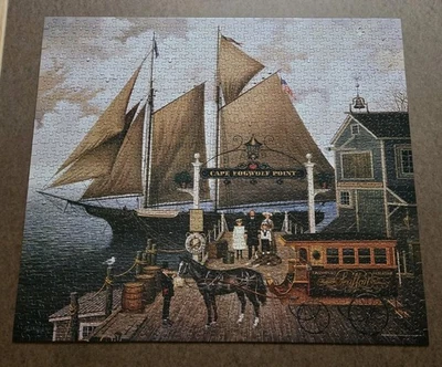 Charles Wysocki Captain Kirby Beemish Liverpool 1,000 piece puzzle Complete  - Image 1 of 4