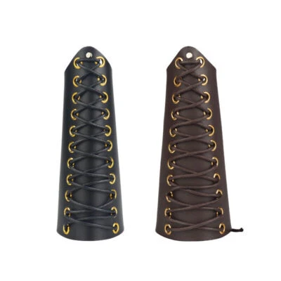 Leather Archery Arm Guard Forearm Protector Bracer Wristband for Archer Hunter - Image 1 of 4