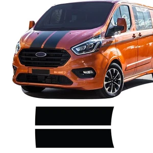 ST Bonnet Stripes Decal Stickers Vinyl Kit Fits Ford Transit Custom mk8 18-23 - Picture 1 of 3