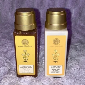 Forest Essentials Ultra-Rich Body Milk & Shower Wash Mashobra Honey & Vanilla. - Picture 1 of 9