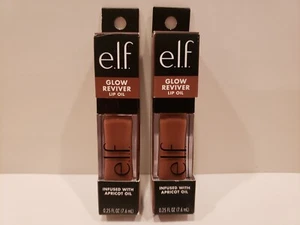 ELF- Lot Of 2- Glow Reviver Lip Oil Infused With Apricot Oil- Honey Talks - NIB - Picture 1 of 1