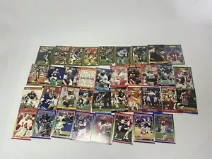 Lote de tarjetas de fútbol americano de la NFL (37) con 90 puntajes 89 y 90 profesionales conjunto 98 topps - Imagen 1 de 9