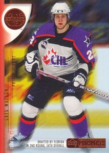 2001-02 UD Prospects CHL Hockey #35 Greg Watson