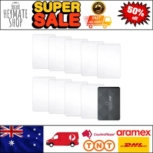 10PCS Clear Plastic Card Sleeves – Waterproof Holders for ID & Credit Cards - Picture 1 of 8