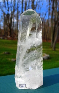 Lemurian Quartz Crystal ~ Mostly Polished with Shapely Natural Contact Area - Picture 1 of 10