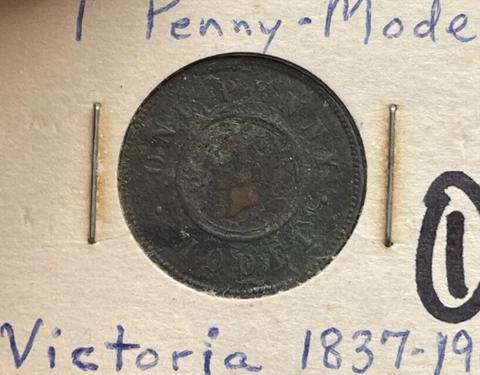 ND (1837-1901) Great Britain Model Penny - Corroded Cover