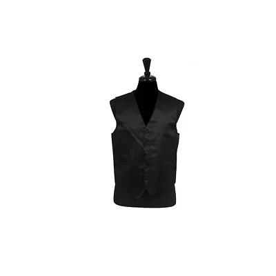 New Men's Vesuvio Napoli Tuxedo Vest Waistcoat only prom wedding party Black - Image 1 of 3