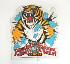 Vintage Ringling Bro Tiger Wimpel Barnum & Bailey Zirkus Filz Plakat Poster steif - Bild 1 von 11