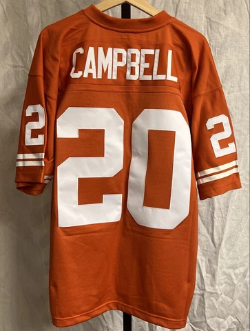 Mitchell & Ness Earl Campbell 1977 Texas Longhorns Jersey - Orange - Size 44 (L) Cover