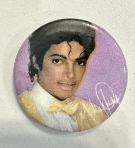 Michael Jackson Vintage 1980s Pin - Pinback Button Badge - Picture 1 of 3