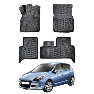 Alfombrillas para Renault Scenic 3 2009-2025 | Alfombrilla Custom Fit Negro Foto 1 de 4