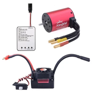 KingVal 3650 Brushless Motor + 80A Brushless ESC + Program Card for 1/10 RC Car - Picture 1 of 12