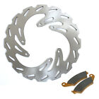 Mx Front Brake Disc Disk & Pads For Honda Crf250r Crf450r Crf250x Crf450x 04-14