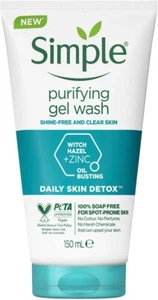 Simple Daily Skin Detox Purifying Facial Wash, 150ml free shipping world wide - Picture 1 of 8