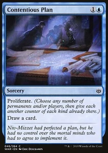 MTG: Umstrittener Plan - Krieg des Funkens - Zauberkarte - Bild 1 von 2