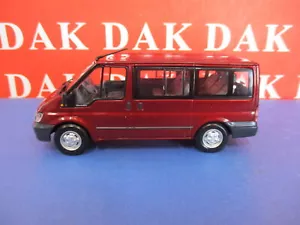 Die cast 1/43 Modellino Minibus Van Ford Transit MK.6 Red Met 2001 by Minichamps - Foto 1 di 6
