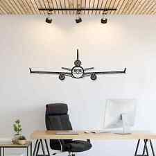 Wall Art Home Decor 3D Acrylic Metal Plane Aircraft USA Silhouette Douglas MD-11