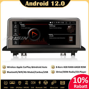 10.25" IPS Android 12 Autoradio GPS Navi CarPlay DAB+ 8-Kern für BMW X1 F48 NBT