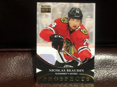 2020-21 Skybox Metal Universe Prospects Nicolas Beaudin #PP-16 Blackhawks - Image 1 of 2