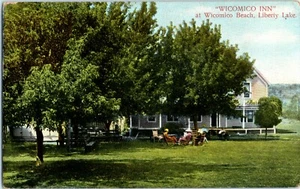 LIBERTY LAKE WASHINGTON WICOMICO INN WICOMICO BEACH SPOKANE COUNTY 1910s B1 - Picture 1 of 2