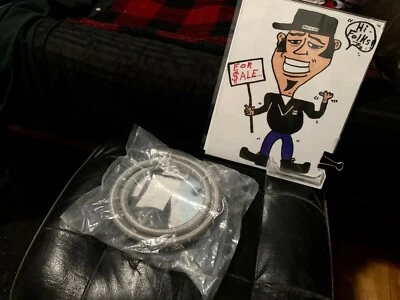 Conector para máquina de hielo de acero inoxidable trenzado MANGUERA P-60IM-4-1/4-LF NUEVO ERA PARA LG Foto 1 de 2