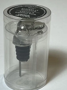 NEW Williams Sonoma PEWTER DOG WINE STOPPER AND POURER retriever? - Picture 1 of 3