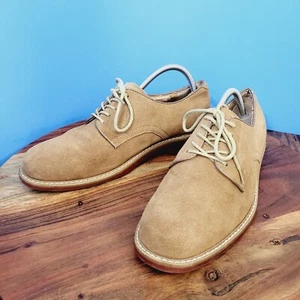 G.H. Bass Brockton Wildleder Bucs rote Sohle Oxford wüstenbraun Herren 9.5D - Bild 1 von 15