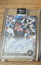 2022 Topps Now Postseason Auto Austin Riley Braves /99