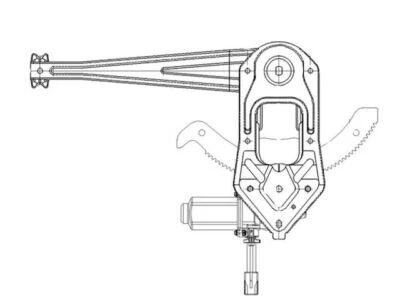 Regulador de ventana delantero izquierdo para Ford Ranger 1996-1997, 2002-2003 TYC 69147YZYT Foto 1 de 2