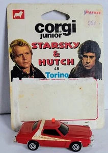 Starsky & Hutch 1/64 Diecast Torino Corgi Junior 1976 w/ Packaging - Picture 1 of 8