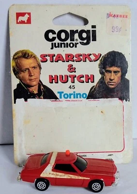 Starsky & Hutch 1/64 Diecast Torino Corgi Junior 1976 w/ Packaging - Image 1 of 4