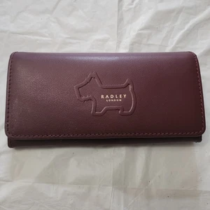 Cartera con solapa Radley London Heritage contorno de perro granate para mujer - Imagen 1 de 10