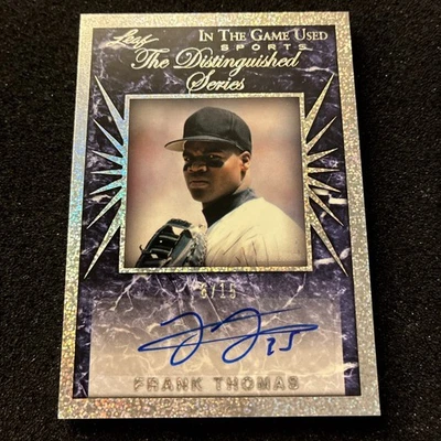 2022 Leaf ITG Used FRANK THOMAS Auto The Distinguished Series Silver 6/15 - Image 1 of 2