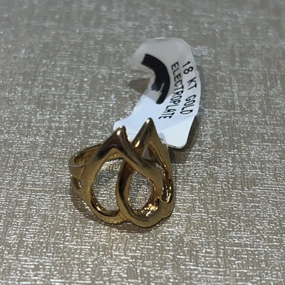 Park Lane HEART TO HEART 18kt Gold Electroplate Ring Sz 5 - Image 1 of 4