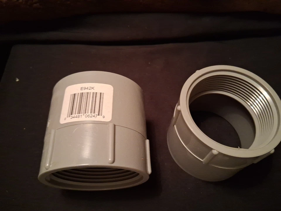 2 adaptadores hembra PVC Carlon E942K 2-1/2 pulgadas para conducto Schedule 40 y 80 Foto 1 de 1