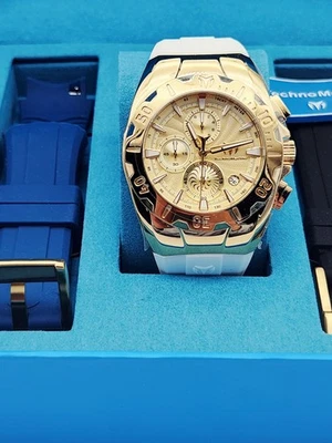 Technomarine Cruise Gold-tone Dial Original Men's Stylish Watch, Three Bands  - Image 1 of 4