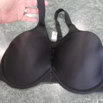 Leading Lady Women's Bra 36DD Front Closure Racerback Adjustable Black 5415 EUC - Image 1 of 4