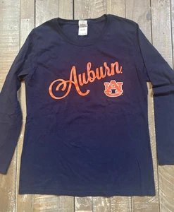 Gildan Women's University of Auburn Tigers Long Sleeve Size Medium Cotton - Picture 1 of 2