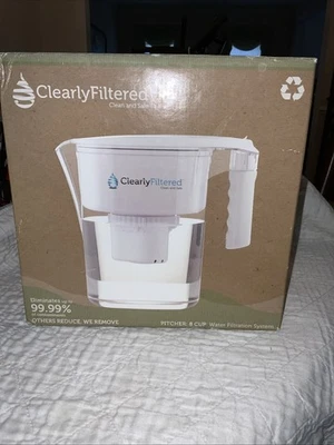 CLEARLY FILTER 8 Cup Pitcher (NEVER USED or OPEN,  Looked At, Still In Bag - Image 1 of 4