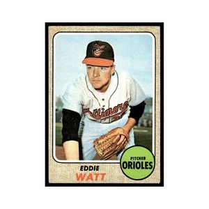Eddie Watt 1968 Topps #186 Baltimore Orioles Baseball Card EX - Picture 1 of 3